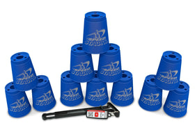 Speed Stacks holding stem shown for safe transport and quick setup