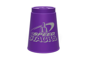 Speed Stacks Purple stacked in action during a quick practice session.