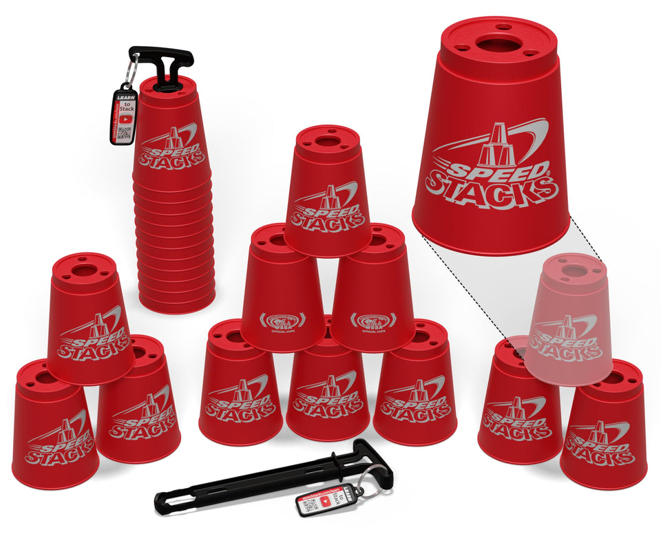Speed Stacks red 12 cups set for fast, smooth stacking practice