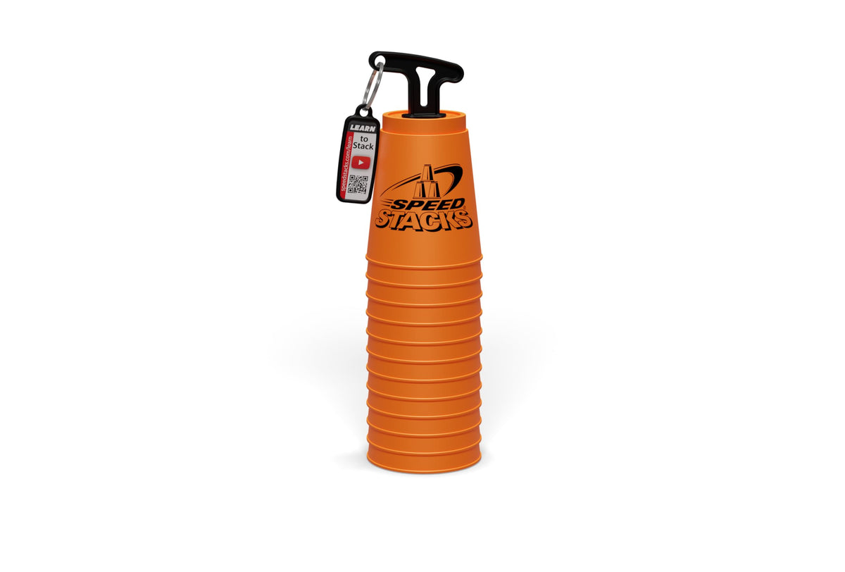 Speed Stacks cups glide smoothly, illustrating the low-friction design.