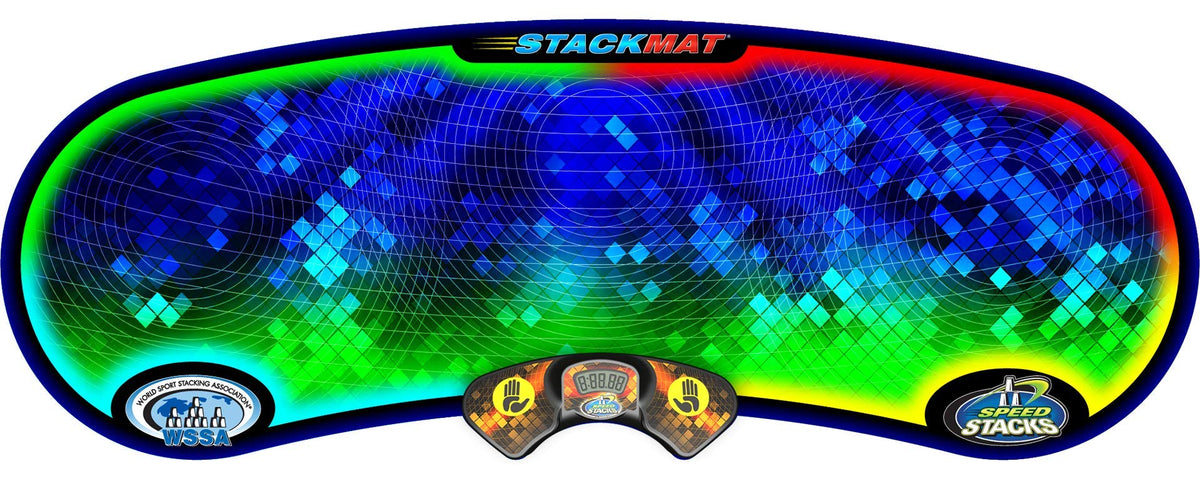 Speed Stacks Voxel Glow mat glows for low-light training