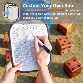 SpeedArmis giant dice with hot-stamped dots resisting wear during play.