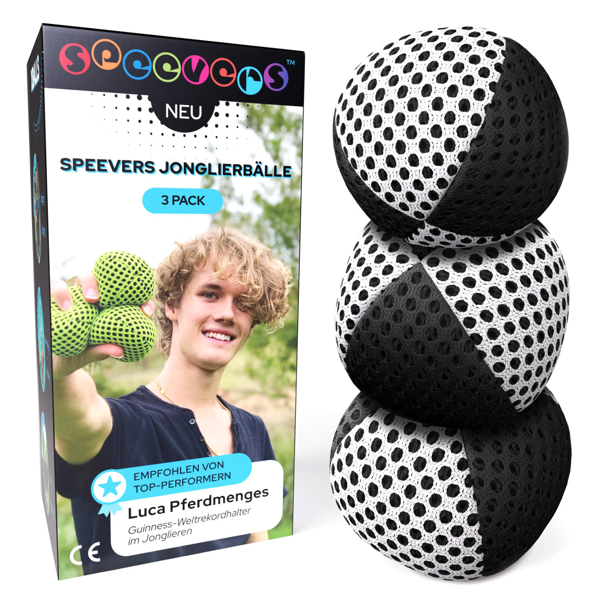 Speevers XBalls: three-bean-bag set for versatile juggling