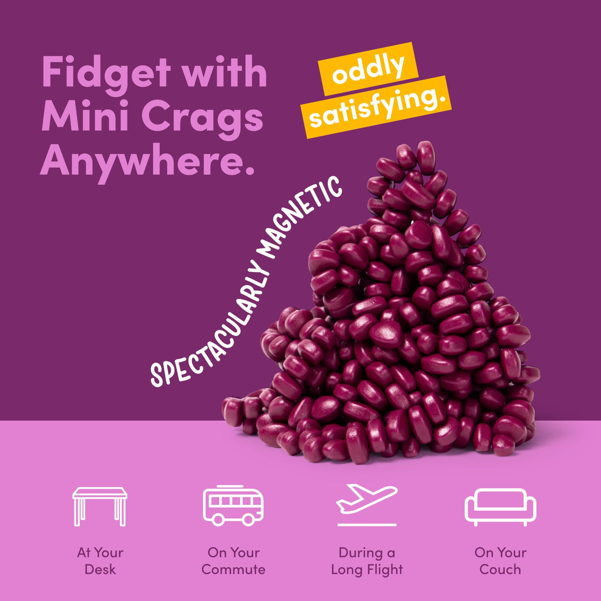 Speks Crags durable ferrite stones withstand repeated squish and flex during play.