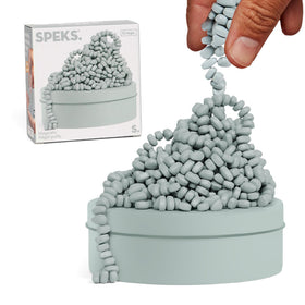 Speks Crags ferrite stones in a tin for calm, mess-free fidgeting.