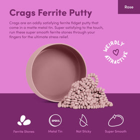 Speks Crags ferrite stones adding vibrant color to your desk.