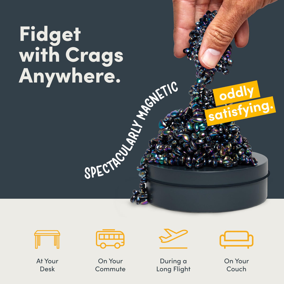 Speks Crags offer minimal mess and maximum satisfaction during mindful fidgeting.