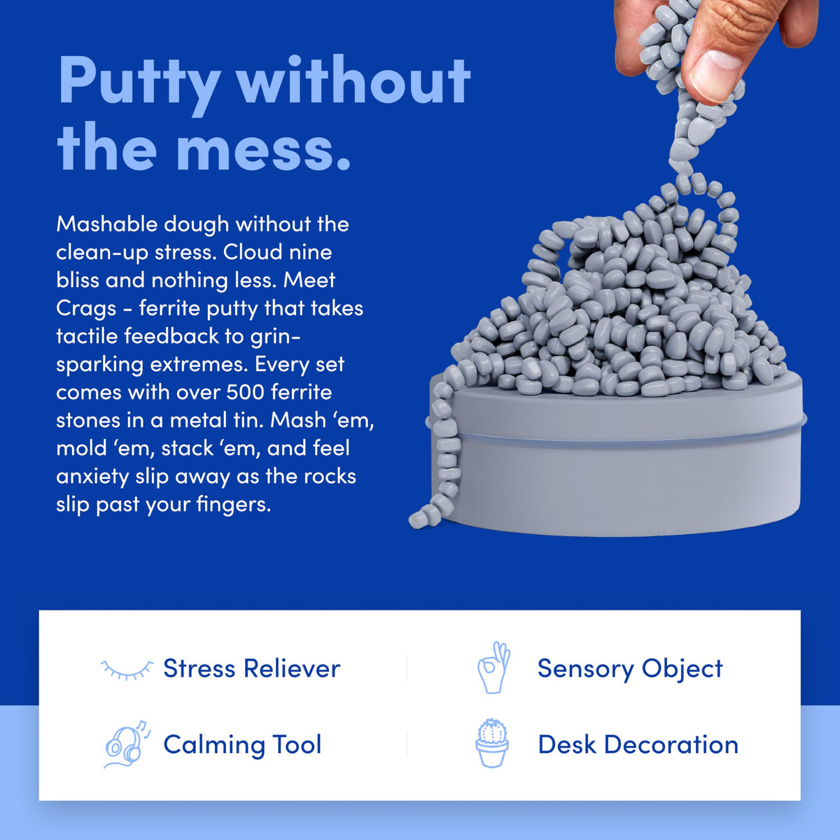 Speks Crags ferrite stones mash and mold for satisfying sensory play.