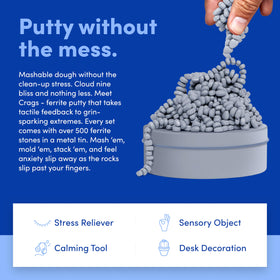 Speks Crags ferrite stones mash and mold for satisfying sensory play.