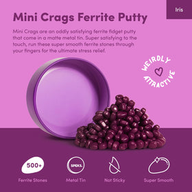 Speks Crags vibrant ferrite stones and tin add color to your workspace.