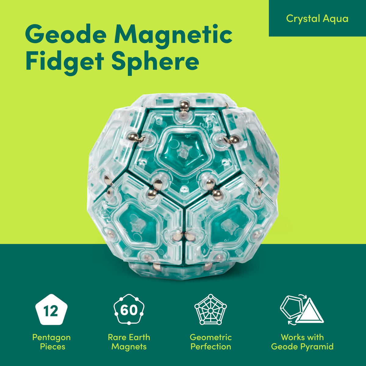 Speks Geode assembly pieces closeup shows modular magnets for creative builds.