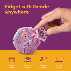 Speks Geode gift-ready box presented as a desk gift.