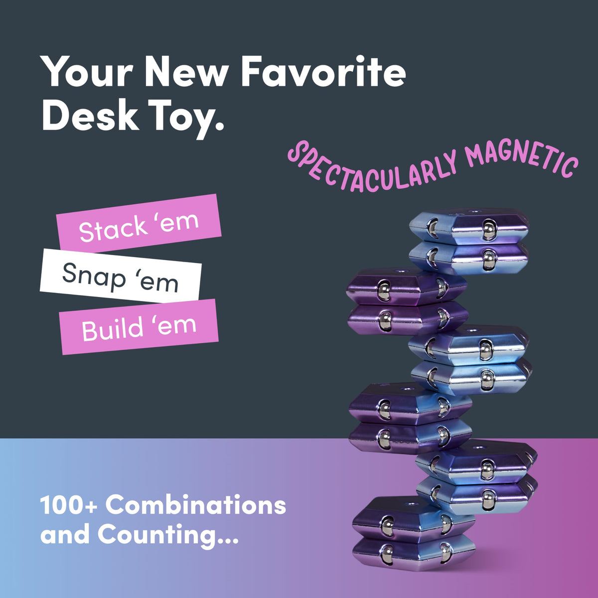 Speks Geode sparkle and snap encourage tactile exploration and creative thinking
