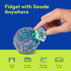 Speks Geode desk setup adds a modern, tactile focal point to your workspace.