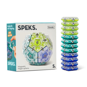 Speks Geode magnetic fidget toy spheres offer focused, calming play for work or study.