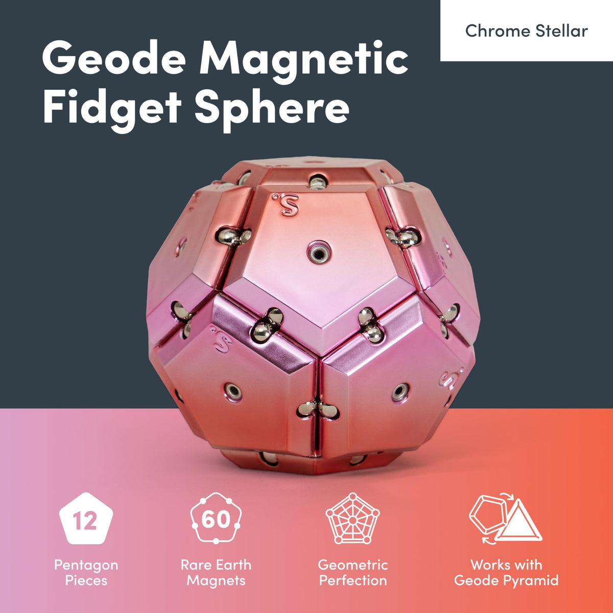 Speks Geode magnetic pieces closeup for satisfying snapping and creative play