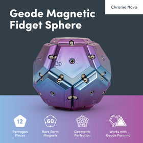 Speks Geode magnetic pieces snap together for endless configurations on your desk