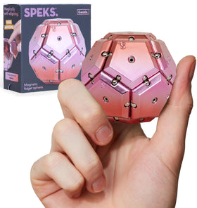 Speks Geode pink sphere for tactile focus and desk stress relief