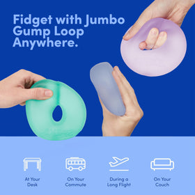 Speks Gump Jumbo Loop provides sensory stimulation that can help unwind.