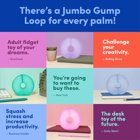 Speks Gump Jumbo Loop gift-ready packaging signals a thoughtful stress-relief present.