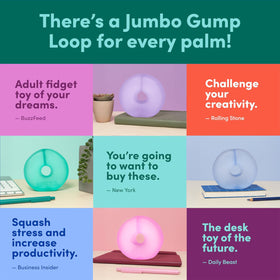 Speks Gump Jumbo Loop supports sensory use in therapy sessions.