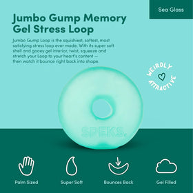 Speks Gump Jumbo Loop memory gel detail showing squishy texture.