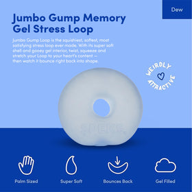 Speks Gump Jumbo Loop memory gel texture showcases soothing, focused play.