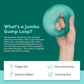 Speks Gump Jumbo Loop durable TPR exterior designed for heavy use.