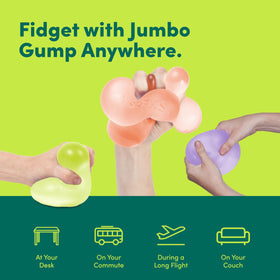 Speks Jumbo Gump stress ball ideal for office desk use and focus.