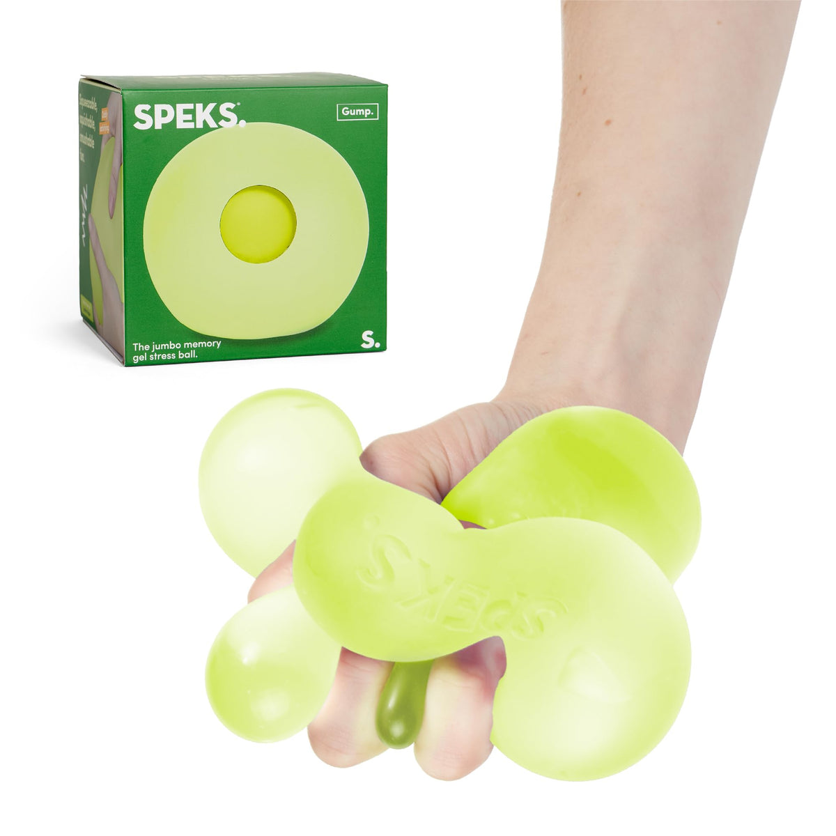 Speks Jumbo Gump stress ball outer shell for durable desk relief.