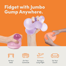 Squishiness encourages relaxation through endless squishing and stretching actions.