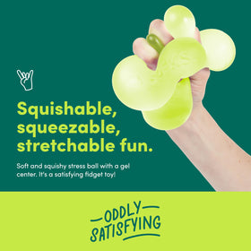 Speks Jumbo Gump stress ball squishy texture helps relieve tension with each squeeze.
