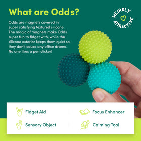 Speks Odds four shapes provide diverse textures for calm desk decompression.