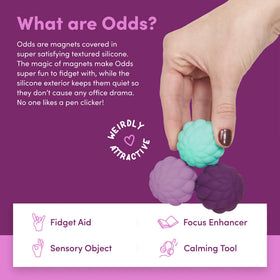 Speks Odds magnetic core enables creative stacking and tricks during breaks.
