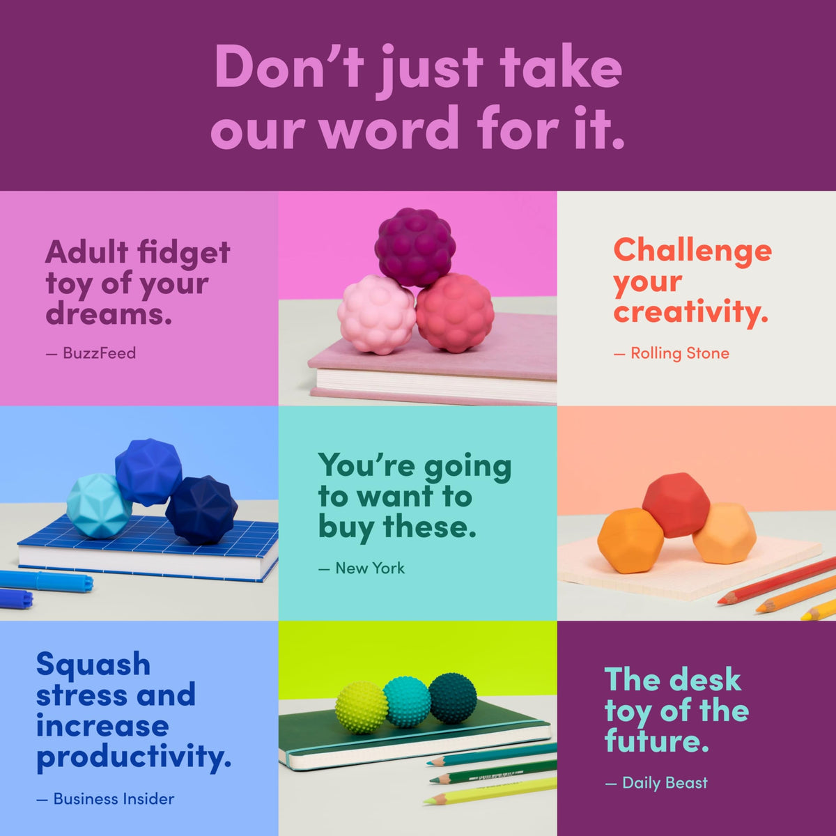 Speks Odds purple gift-ready set offers a thoughtful, tactile desk companion.