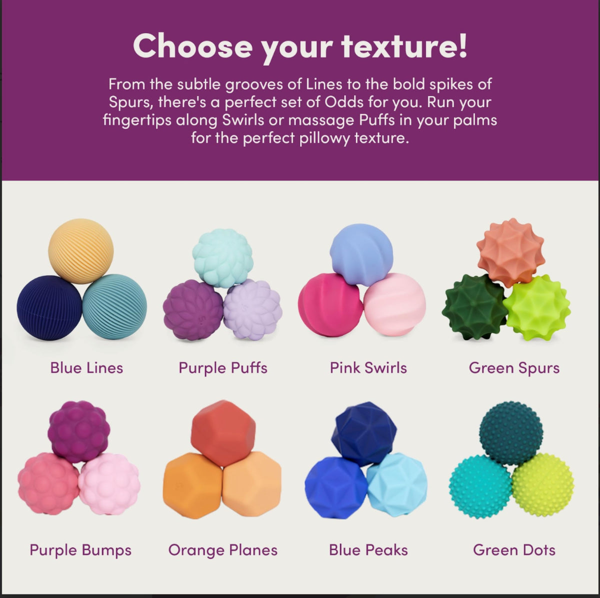 Speks Odds four shapes shown as versatile stress relief toys