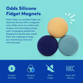 Speks Odds blue lines side view showing textured silicone for tactile focus
