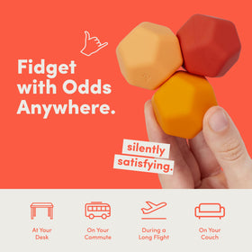 Speks Odds orange ball palm massage during desk breaks