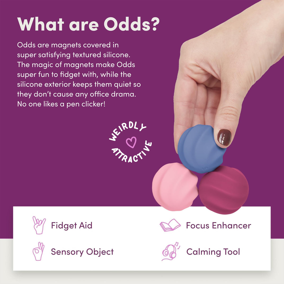 Speks Odds magnetic fidget spheres offer quiet focus at work