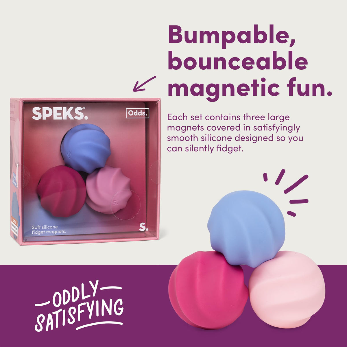 Speks Odds four shapes provide varied sensory experiences on demand