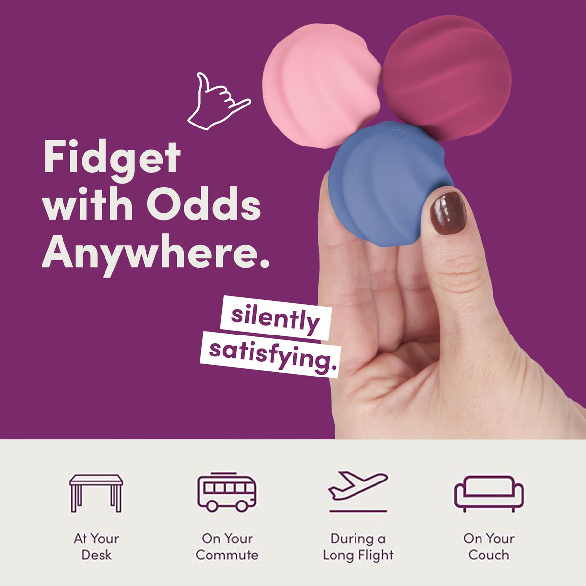 Speks Odds durable silicone design withstands daily desk use