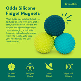 Speks Odds textured sphere designs offer varied feel for sensory exploration.