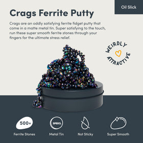 Speks Original Crags ferrite putty in metal tin for durable, mess-free play.