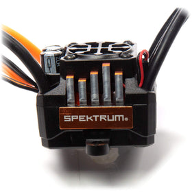 Spektrum 3300Kv sensorless motor shown for quick throttle response