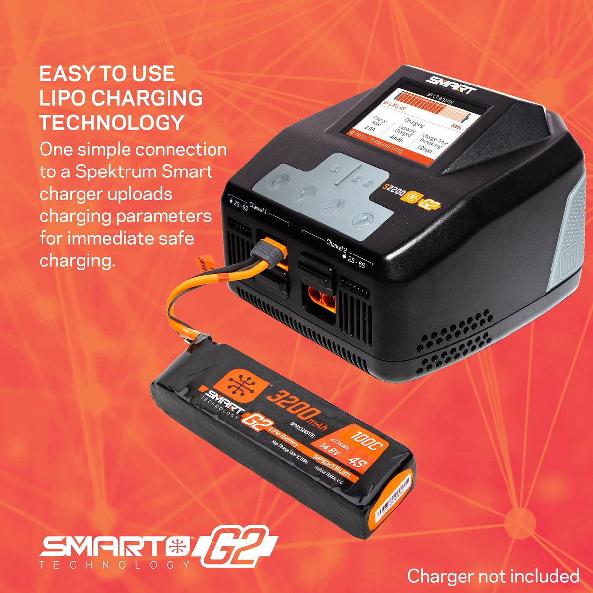 Spektrum auto storage feature discharges to safe voltage after inactivity to protect the pack.
