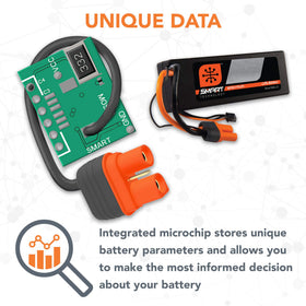 Durable hardcase protects Spektrum battery during transport and use.