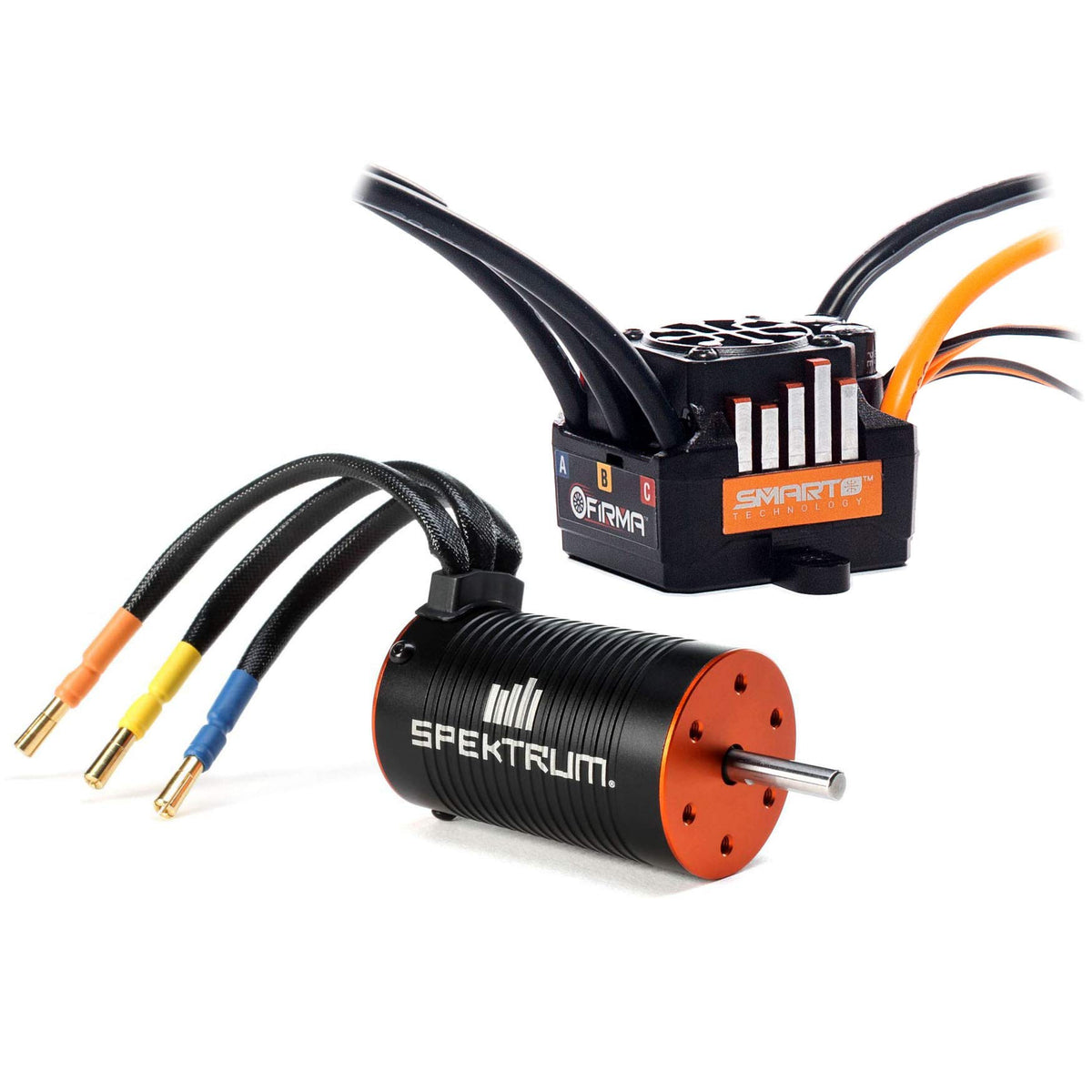 Spektrum Firma 85A ESC and 3300Kv motor assembly for smooth power delivery