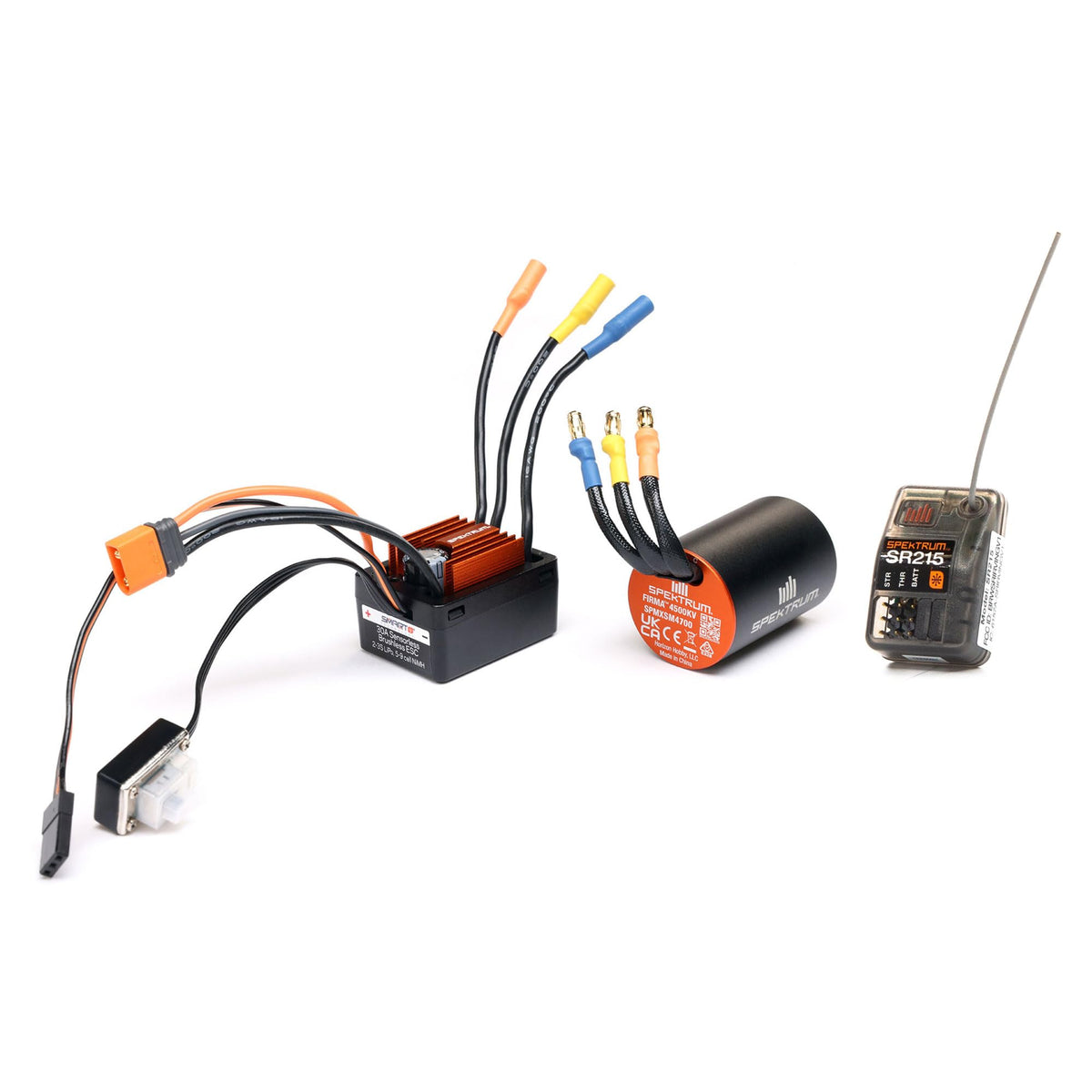 Spektrum Firma Smart BL combo on 1/12 Losi NASCAR AWD powering fast laps.