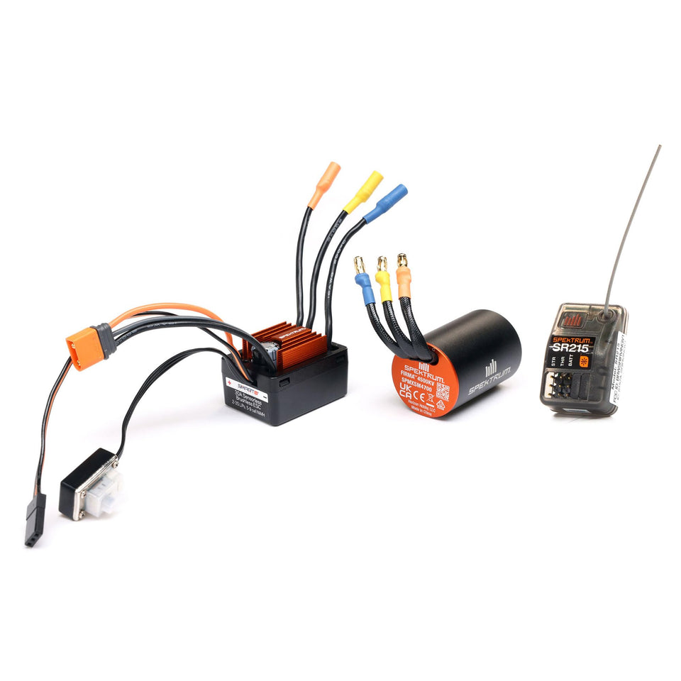 Spektrum Firma Smart BL combo on 1/12 Losi NASCAR AWD powering fast laps.