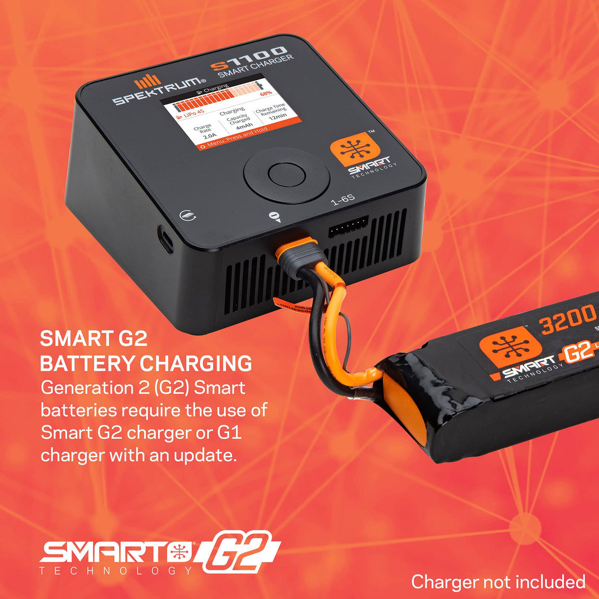 Spektrum G2 Smart Charger in use enables safe and efficient charging.